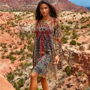 Johnny Was Diza Mesh dress NWOT XS